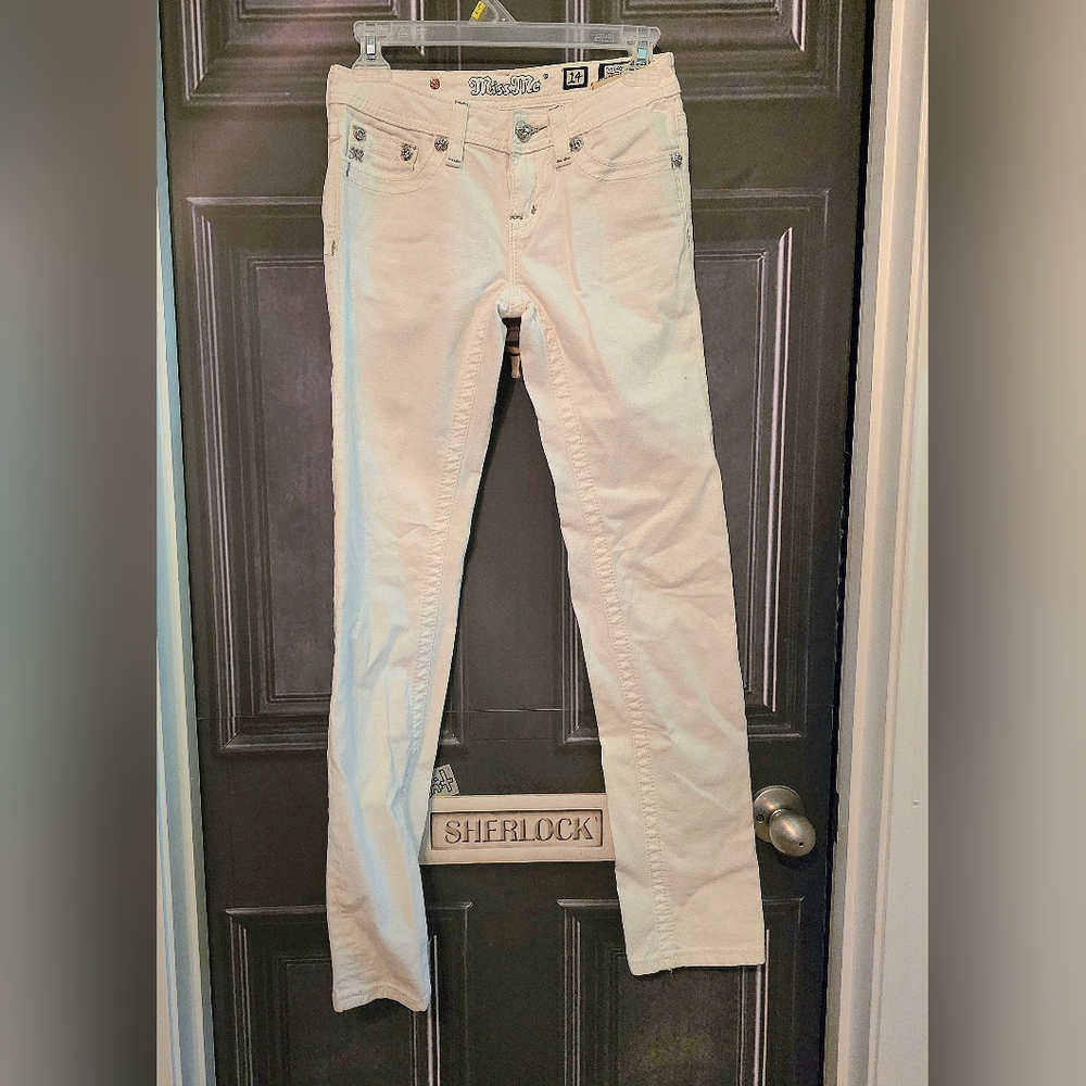 Miss Me Off White Juniors Denim Jeans